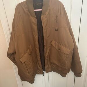 New Markdown Vintage Men’s Reversible Tan Bomber Jacket Sean  John 5XL